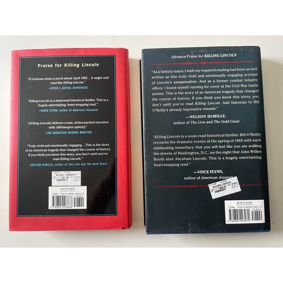 2 Book Bundle Lot: Killing Lincoln & Kennedy Books by Bill O’Reilly Hardbacks - Picture 2 of 2